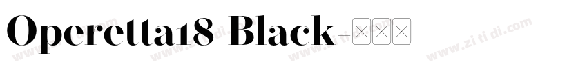 Operetta18 Black字体转换